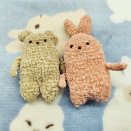 くまとうさぎのミニぐるみ