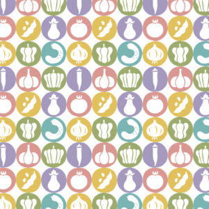 【和の図案 夏】「21_natsuyasai」夏野菜