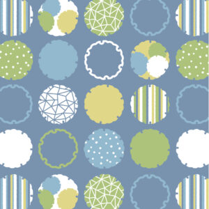 【和の図案 冬】「50_yukiwazukushi」雪輪づくし