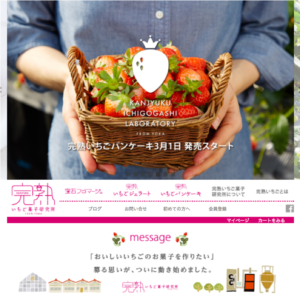 完熟いちご菓子研究所 ECサイトデザイン