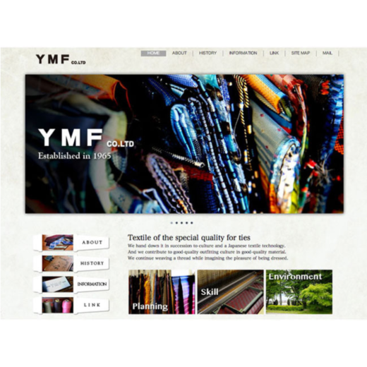 YMF ホームページデザイン