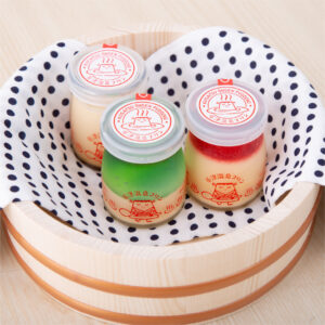 草津温泉プリン　パッケージデザイン